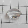 Transparent Acrylic Beads, 17x12mm Hole:1mm, Sold by Bag 