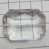 Transparent Acrylic Beads, Faceted Polygon 36x26mm Hole:1.5mm, Sold by Bag 