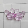 Transparent Acrylic Beads, Animal Head 12x13mm Hole:1mm, Sold by Bag 