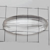 Transparent Acrylic Beads, Flat Oval 40x18mm Hole:1mm, Sold by Bag 