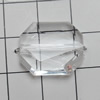 Transparent Acrylic Beads, Faceted Polygon 18x15mm Hole:0.5mm, Sold by Bag 