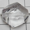 Transparent Acrylic Beads, 16x15mm Hole:0.5mm, Sold by Bag 