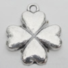Pendant Zinc Alloy Jewelry Findings Lead-free, 18x21mm Hole:1.5mm, Sold by Bag