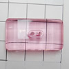 Transparent Acrylic Connectors, Rectangle 30x16mm Hole:1mm, Sold by Bag 