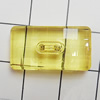 Transparent Acrylic Connectors, Rectangle 21x11mm Hole:1mm, Sold by Bag 