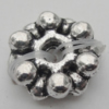 Spacer Zinc Alloy Jewelry Findings Lead-free, 8mm Hole:1.5mm, Sold by Bag