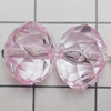 Transparent Acrylic Beads, Faceted Rondelle 9x7mm Hole:0.5mm, Sold by Bag 