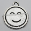 Pendant Zinc Alloy Jewelry Findings Lead-free, 19x16mm Hole:1.5mm, Sold by Bag