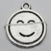 Pendant Zinc Alloy Jewelry Findings Lead-free, 19x16mm Hole:1.5mm, Sold by Bag