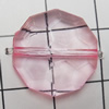 Transparent Acrylic Beads, Faceted Polygon 16mm Hole:0.5mm, Sold by Bag 