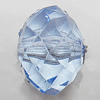 Transparent Acrylic Beads, Faceted Rondelle 13x10mm Hole:1.5mm, Sold by Bag 