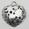 Pendant Zinc Alloy Jewelry Findings Lead-free, 12x8mm Hole:2mm, Sold by Bag