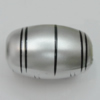 Painted Spray-paint Stripe Acrylic Beads, Oval 27x17mm Hole:2mm, Sold by Bag 