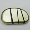 Painted Spray-paint Stripe Acrylic Beads, 40x25mm Hole:2mm, Sold by Bag 