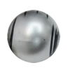 Painted Spray-paint Stripe Acrylic Beads, Round 20mm Hole:3mm, Sold by Bag 