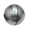 Painted Spray-paint Stripe Acrylic Beads, Round 24mm Hole:4mm, Sold by Bag 
