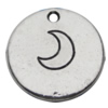 Pendant Zinc Alloy Jewelry Findings Lead-free, 20mm Hole:2mm, Sold by Bag