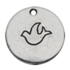 Pendant Zinc Alloy Jewelry Findings Lead-free, 20mm Hole:2mm, Sold by Bag