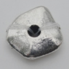 Bead Zinc Alloy Jewelry Findings Lead-free, 12x12mm Hole:2mm, Sold by Bag