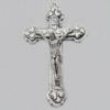 Pendant. Fashion Zinc Alloy jewelry findings. Cross50x30mm. Sold by Bag
