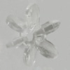 Transparent Acrylic Bead, 11mm Hole:1.5mm, Sold by Bag 