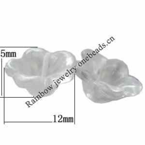 Transparent Acrylic Bead, 12x5mm Hole:1.5mm, Sold by Bag 