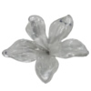 Transparent Acrylic Bead, Flower 28mm Hole:1mm, Sold by Bag 