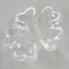 Transparent Acrylic Bead, Flower 17x5mm Hole:1.5mm, Sold by Bag 