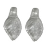 Transparent Acrylic Pendant, Leaf 10x5mm Hole:0.5mm Sold by Bag 