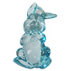 Transparent Acrylic Pendant, Rabbit 57x29mm, Sold by Bag 