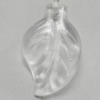 Transparent Acrylic Pendant, Leaf 20x12mm Hole:1.5mm Sold by Bag 