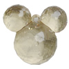 Transparent Acrylic Pendant, Animal Head 49x50mm Hole:3.5mm, Sold by Bag 