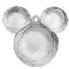 Transparent Acrylic Pendant, Animal Head 47x51mm Hole:3.5mm, Sold by Bag 