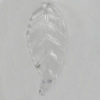 Transparent Acrylic Pendant, Leaf 31x14mm Hole:1mm Sold by Bag 