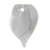 Transparent Acrylic Pendant, Leaf 20x13mm Hole:2mm Sold by Bag 