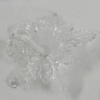 Transparent Acrylic Bead, Flower 35x29mm Hole:2mm, Sold by Bag 
