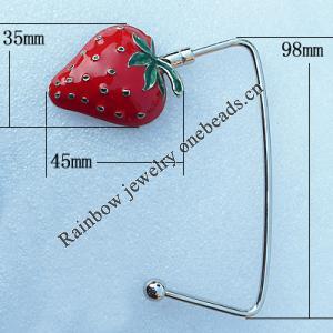 Zinc Alloy Purse Hanger, Lead-free, 35x45mm, Sold by PC