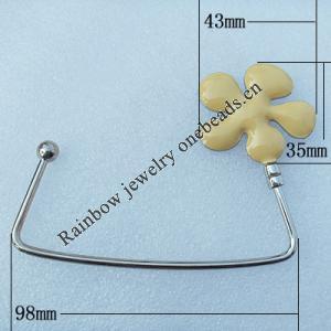 Zinc Alloy Purse Hanger, Lead-free, 35x43mm, Sold by PC