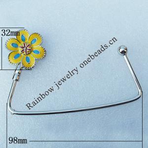 Zinc Alloy Purse Hanger, Lead-free, 32mm, Sold by PC