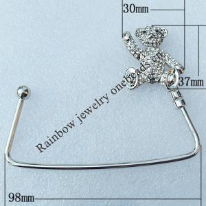 Zinc Alloy Purse Hanger, Lead-free, 37x30mm, Sold by PC