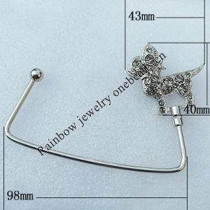 Zinc Alloy Purse Hanger, Lead-free, 40x43mm, Sold by PC