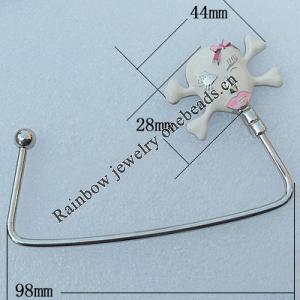 Zinc Alloy Purse Hanger, Lead-free, 28x44mm, Sold by PC