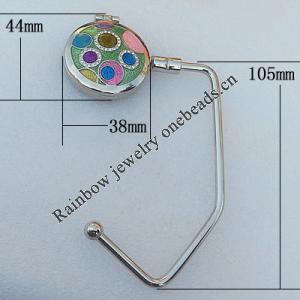 Zinc Alloy Purse Hanger, Lead-free, 44x38mm, Sold by PC