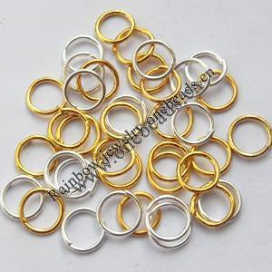 Iron Jumprings Pb-free close but unsoldered, 10x1.6mm Sold by KG 