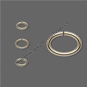 Iron Jumprings Pb-free close but unsoldered, oval shape, 0.7x4x5mm Sold by KG 