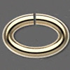Iron Jumprings Pb-free close but unsoldered, oval shape, 0.7x5x8mm Sold by KG 