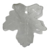Transparent Acrylic Pendant, Leaf 51x49mm Hole:1.5mm Sold by Bag 
