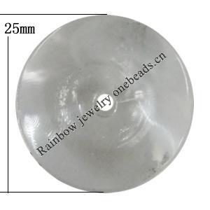 Transparent Acrylic Bead, 25x9mm Hole:2.5mm, Sold by Bag 