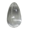 Transparent Acrylic Pendant, Teardrop 20x10mm Hole:1.5mm Sold by Bag 