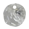 Transparent Acrylic Pendant, 12x11mm Hole:3mm Sold by Bag 